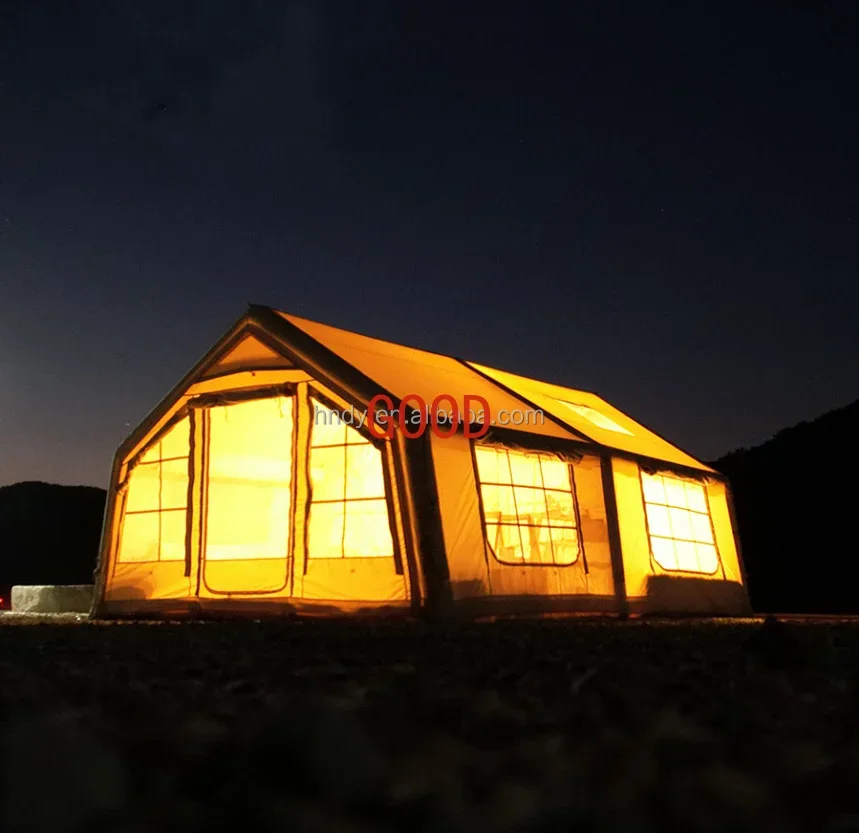 600D  Large-Sized Waterproof Bottom Cloth Inflatable Tents Suitable For Home Party And Camping