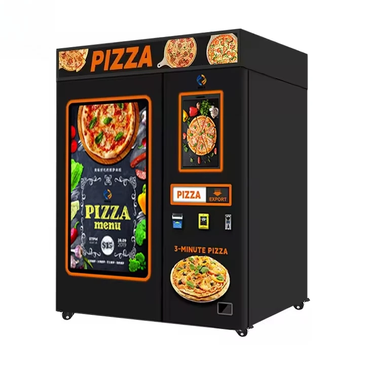 Máquina Expendedora de Pizza Personalizada de Fábrica con Nuevo Diseño, Máquina Expendedora de Pizza Automática 24H con Calentamiento y Horneado Inteligentes