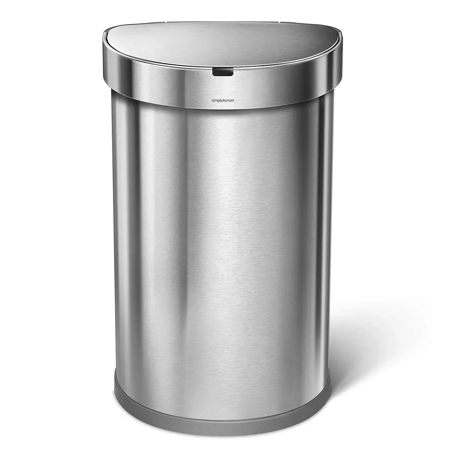 45 Liter / 12 Gallon Semi-Round Automatic Sensor Trash Can, Brushed Stainless Steel