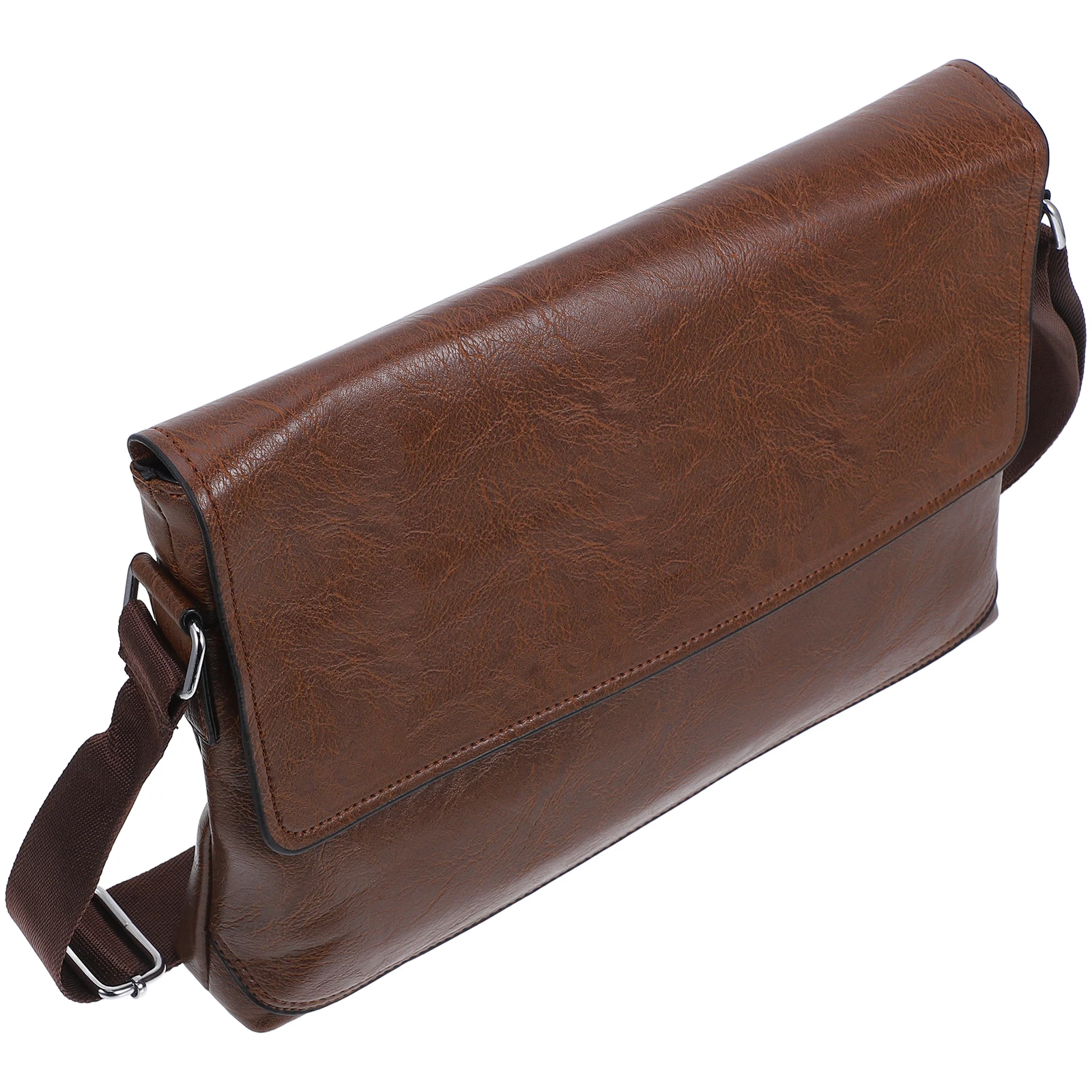 

Single Shoulder Crossbody Briefcase Pu Fashion Bag For Men Daily Use Beach Party Dating Shopping Travel Laptop