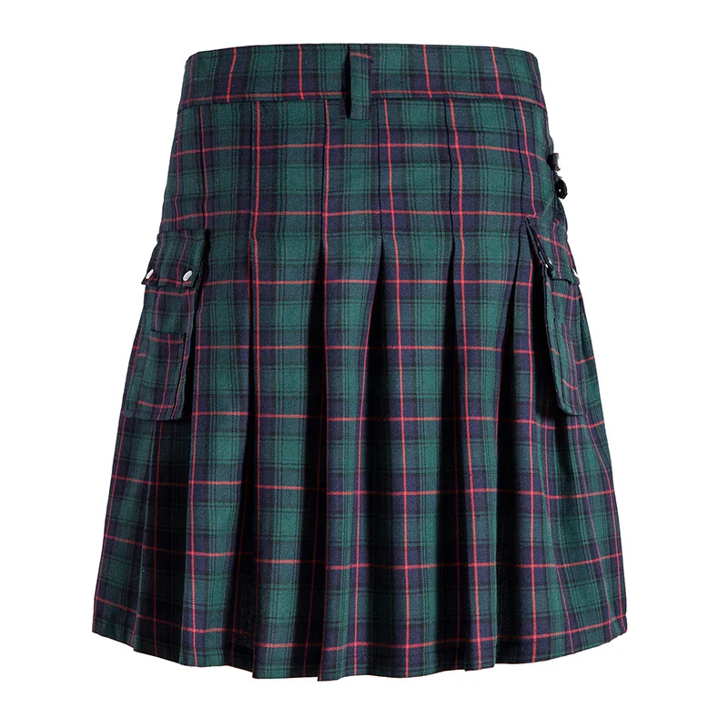 Men\'s and Women\'s Cotton Kilt Traditional Highland Plaid Kilt Plus Size