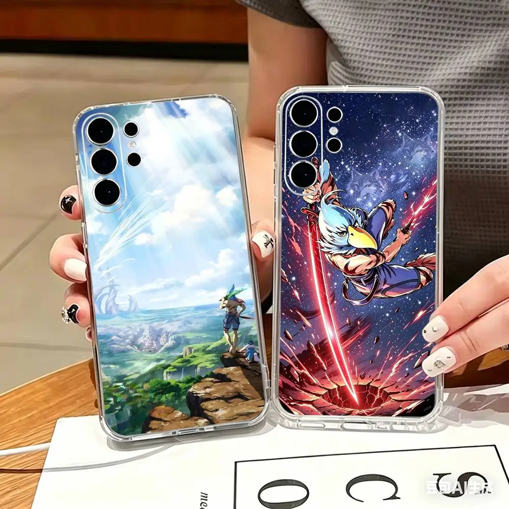 hot anime S-Shangri-La Frontier Transparent phone Case For Samsung S25,24,21,22,21,20,10,S9Ultra,Plus,Fe,Lite