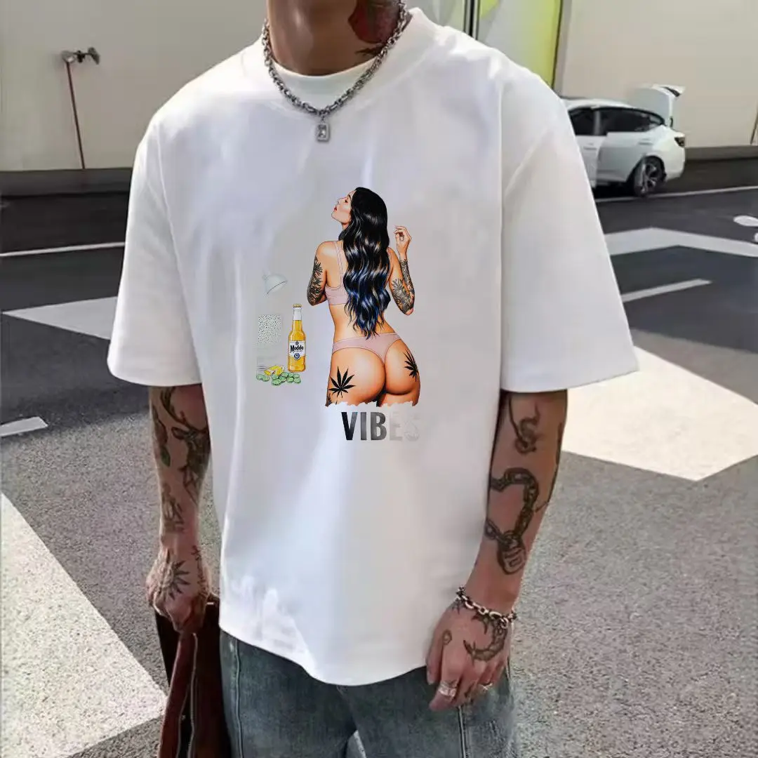 

T-shirt - casual round neck cotton summer short sleeved top pattern for men and women new unisex printed teenagers and men