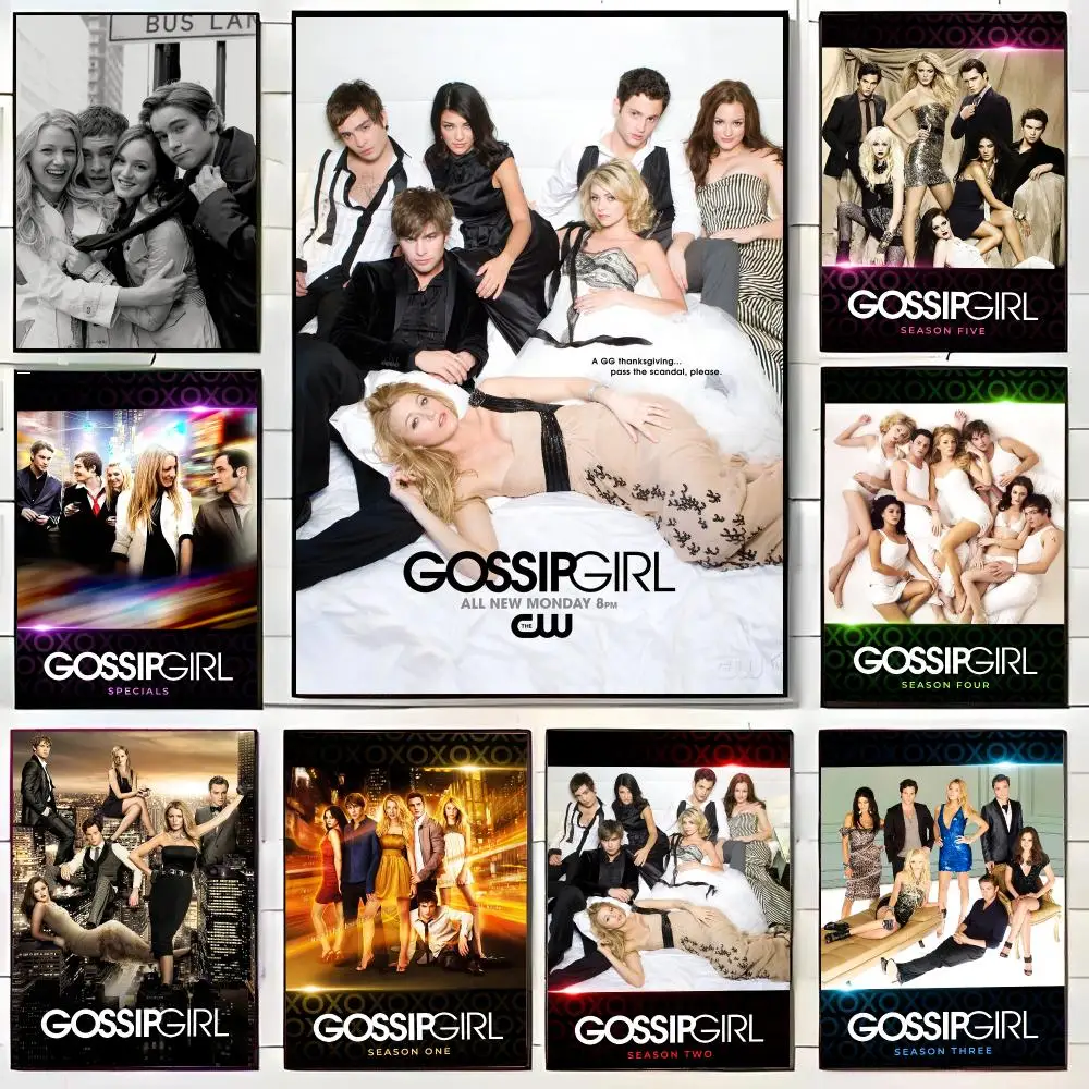 Moive G-Gossip Girl Poster HD Self-Adhesive Wall Decals For Living Room & Bedroom Home Decor Gift