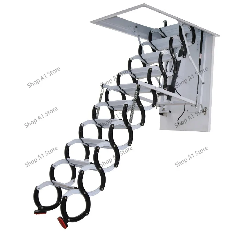 Retractable Stairs Household Attic Indoor  Lift Hidden Foldable  Ladder