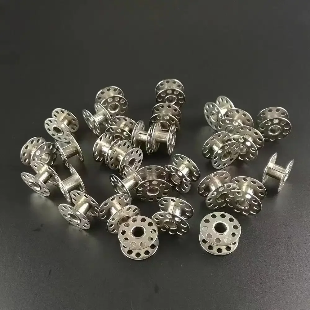 Haushalt Nähmaschine Spule Roller Metall Spulen Leere Spule Edelstahl Für Seide Faden Wicklung Bruder Schneiderei Teile – Detail 15