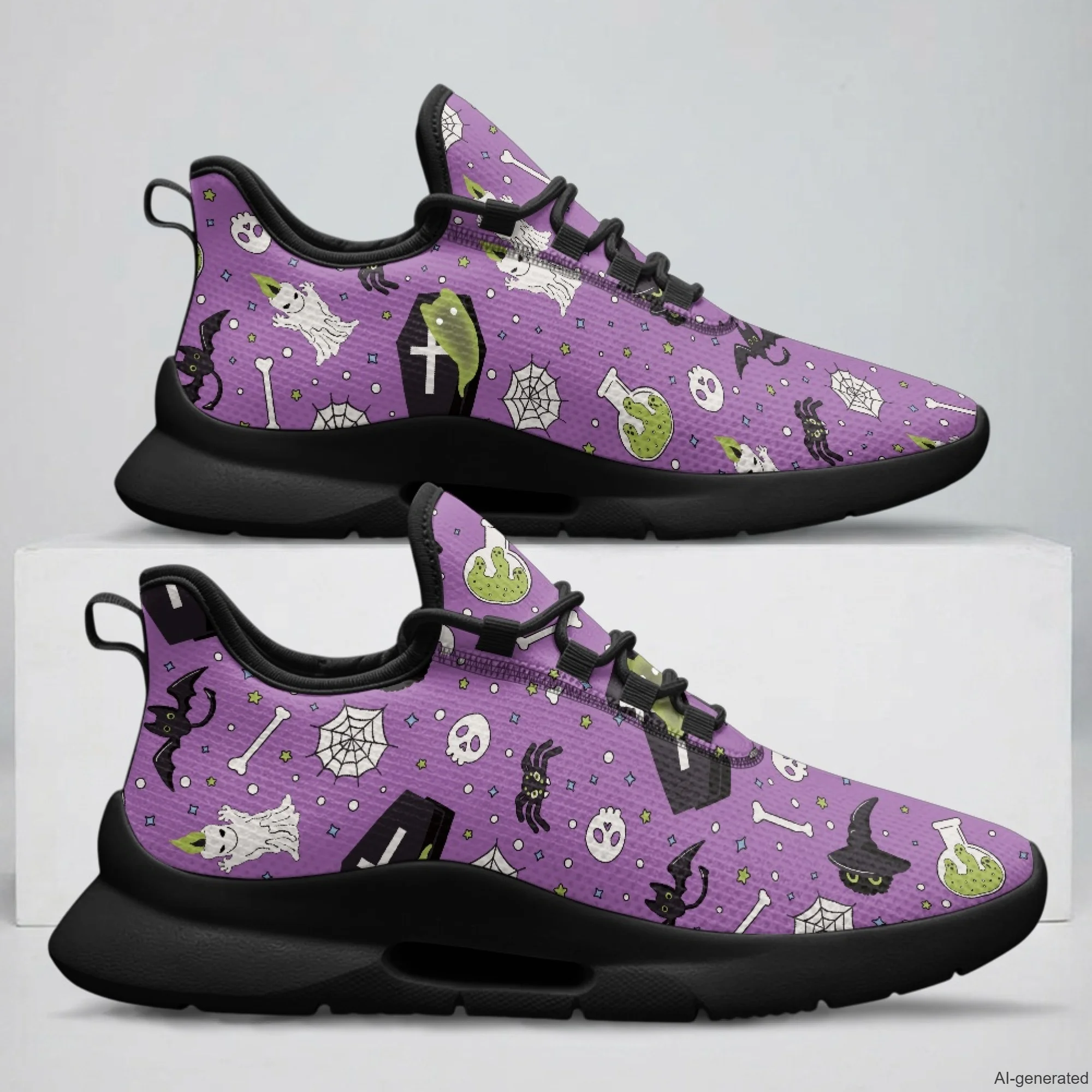 XIXIRIMIDO Nursing Sneakers for Woman Lace-up Casual Shoes Cheap Nursing Shoes for Women Nice Non-slip Nurse Sneakers Halloween