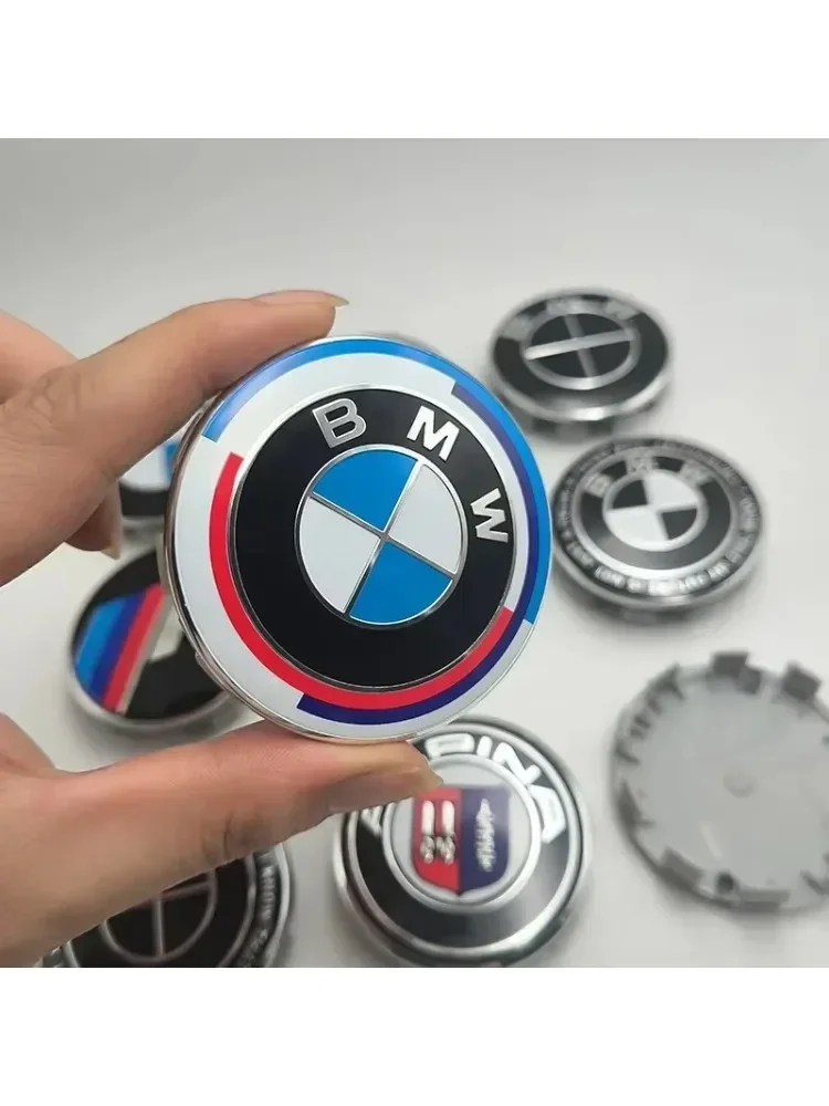 4 pièces/ensemble 68MM pour BMW M Logo X1 X2 X3 X4 X5 X6 F48 G01 E84 E83 Cache-moyeu de roue de voiture, badges de style, accessoires