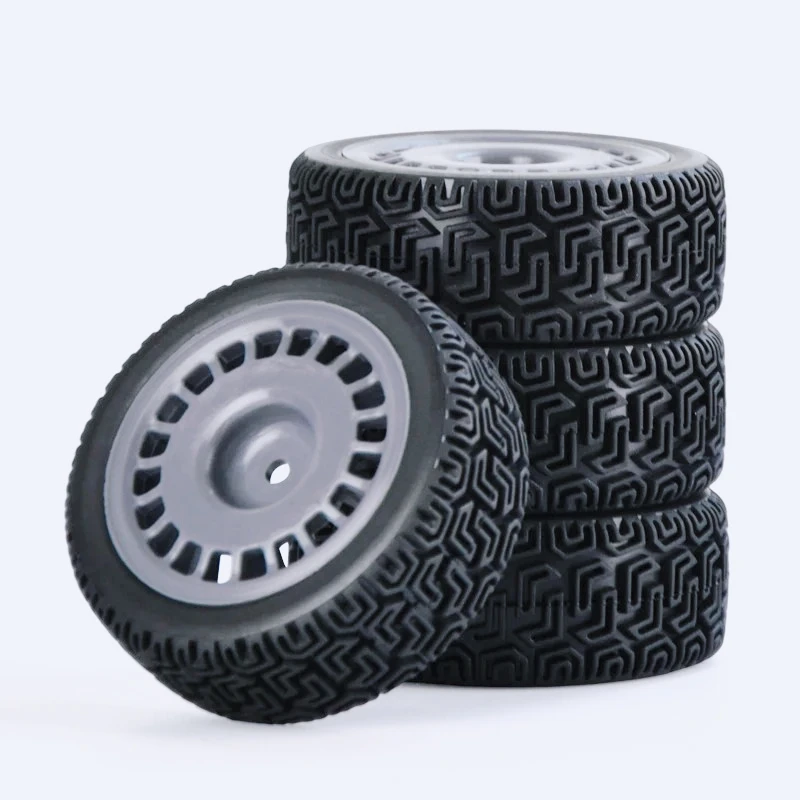 1/10 RC モデルカー用テンションタイヤ 68mm ゴムタイヤ 4 個セット タミヤ Xv-02、Xv-01、Tt-02、Tt-01、Ptg-2 用