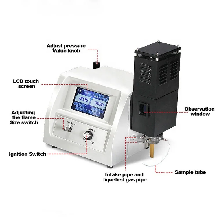 Mesulab FP-640 flame photometer analyzer K+ Na+ Li+ Ca+ Digital 7 inch Color Touch Screen Flame Photometer for lab