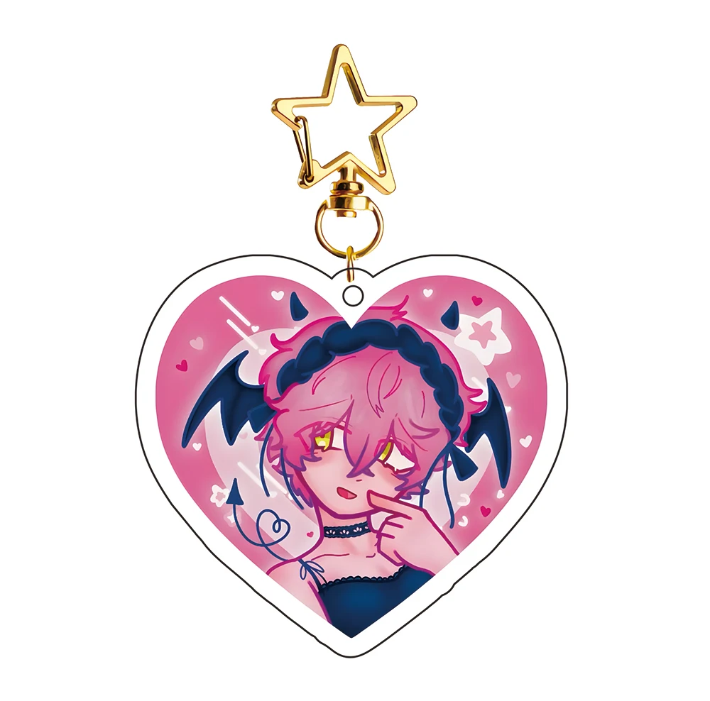 

Популярные аниме Alien сценические брелки в форме сердца кулон Mizi Sua Till аксессуары для косплея акриловый брелок подарки для фанатов