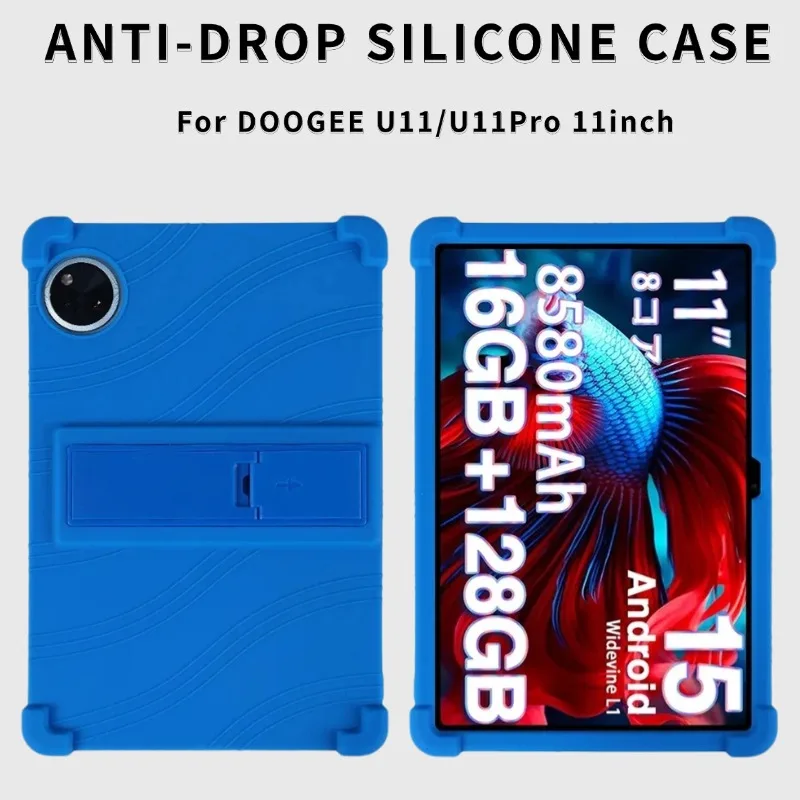

For Doogee U11 pro Tablet Shockproof Soft Silicon Case Protective Cover with Stand Feature Compatible with 11inch Tablet Shell