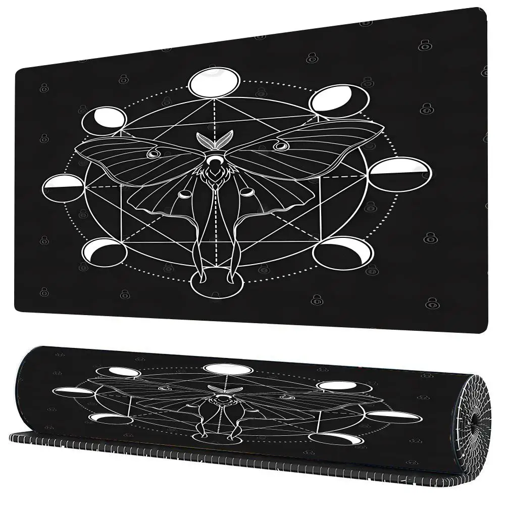 Фаза «Бабочка в луне» Большой коврик для мыши против грязи и противоскольжения.