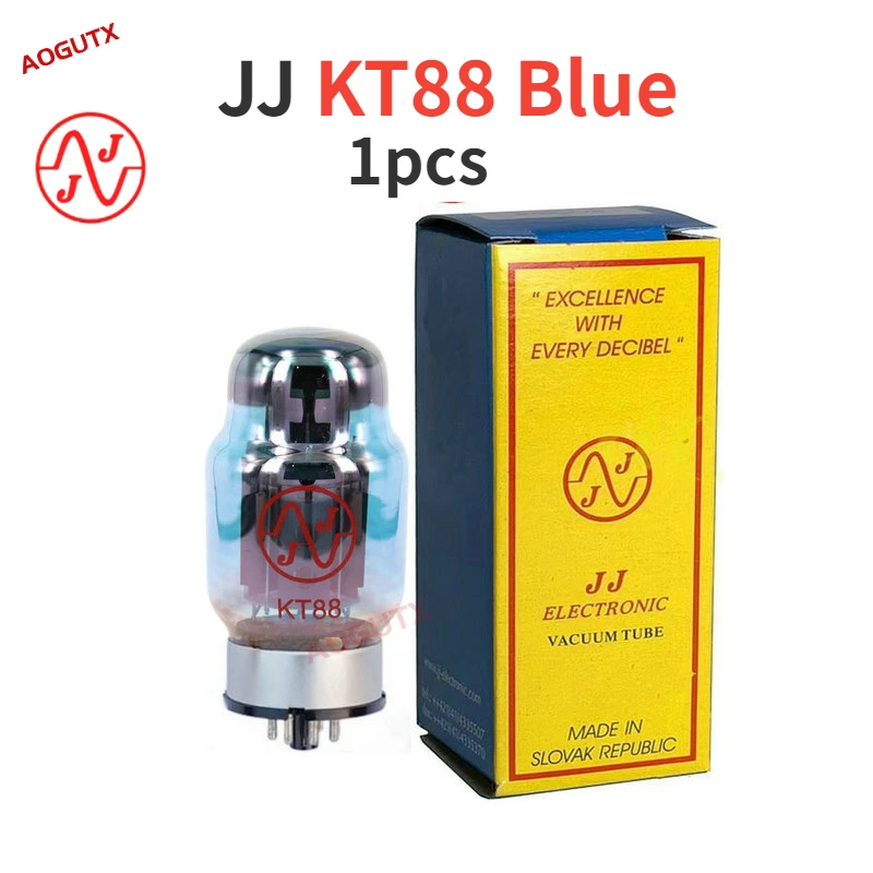 JJ KT88 tubo de vacío azul reemplaza 6550 Kt120 KT66 para válvula de Audio HIFI, Kit de amplificador de tubo electrónico, Quad emparejado DIY Aogutx