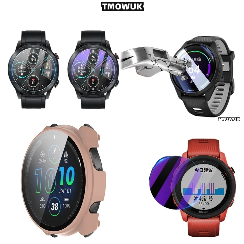 

For Garmin Forerunner 645 735 745 935 945 955 965 970 Fenix 7 7S 7X Pro Screen Protector HD Ultra - Thin 9H