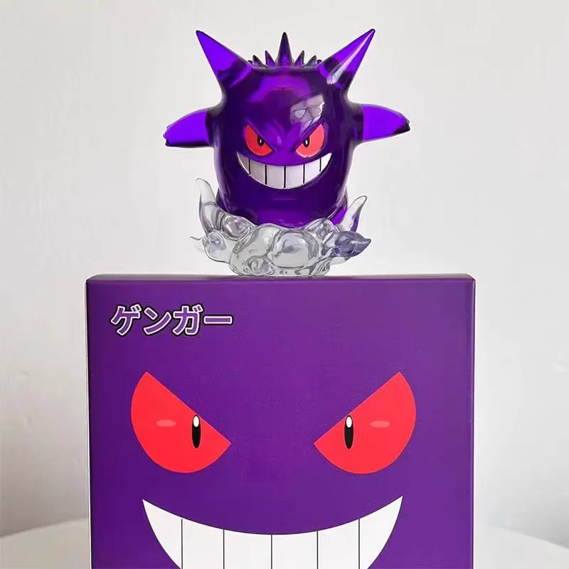 Figurine d'action transparente Pokemon Anime pour enfants, Sicilax, Gengar, beurre modèle périphérique, ornement de bureau, jouet de renforcement, cadeau d'anniversaire, 8cm