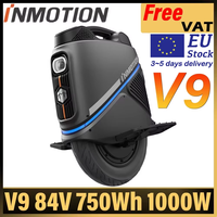EU Stock INMOTION V9 84V 750Wh Battery 1000W Rated 2000W Max Motor 16x3.0 Tubeless Tire Max Speed 45 km/h IPX6 Frame EUC