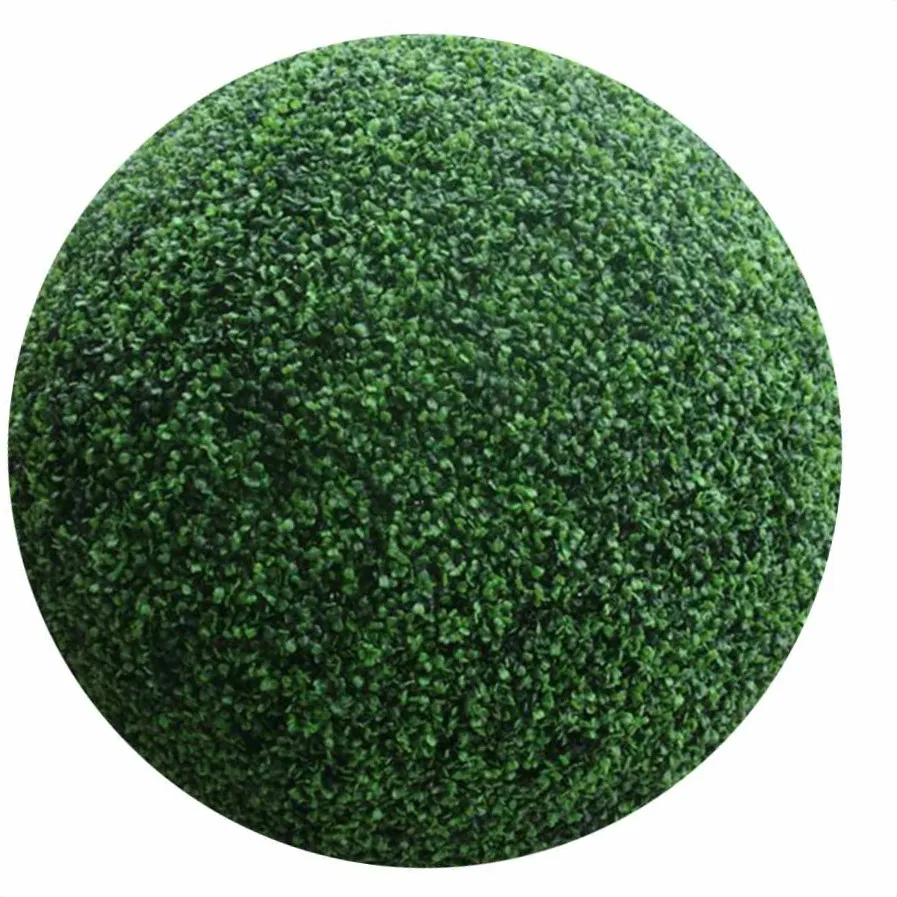 Simulate Green Grass Ball Artificial Grasses Plastic Green Plant Fake Flowers Home Garden Decoration