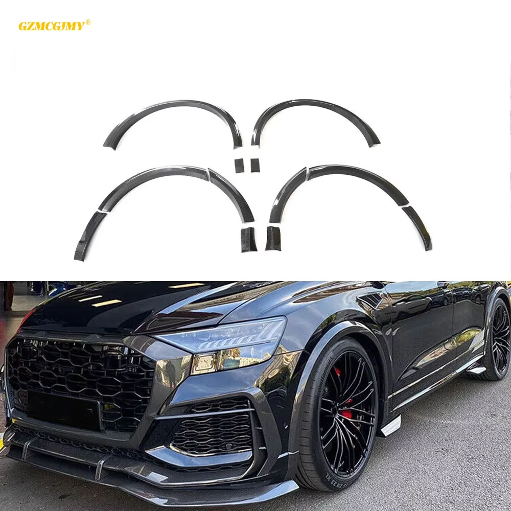 

For Audi Rs Q8 Rsq8 2021-23 Real Carbon Fiber Fender Flares Wheel Arch Trim Lips