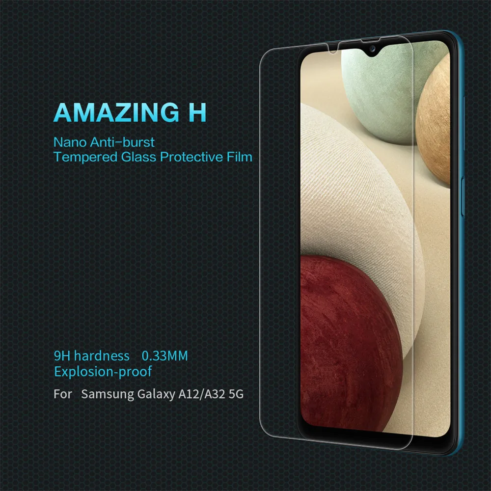 For Samsung Galaxy A12/A32 5G/M12/M32 5G NILLKIN Amazing H Anti-Explosion Tempered Glass Phone Screen Protector