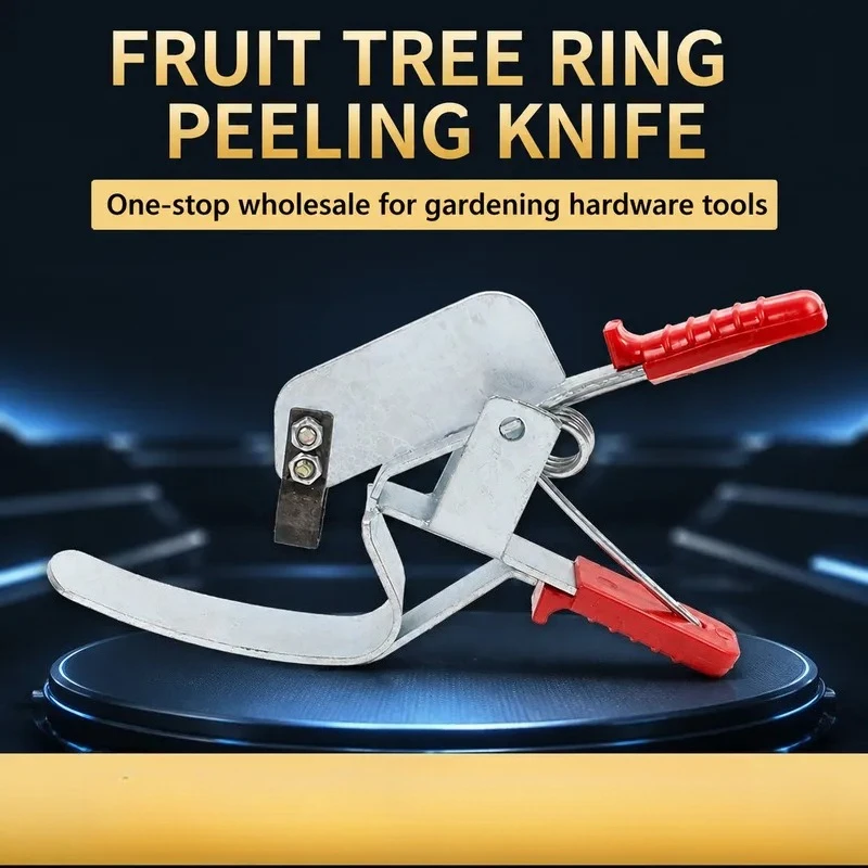 for Fruit Tree Ring Peeling Knife Medium Size Red Handle Girdling Tool for Jujube and Fruit Trees Armor Opener