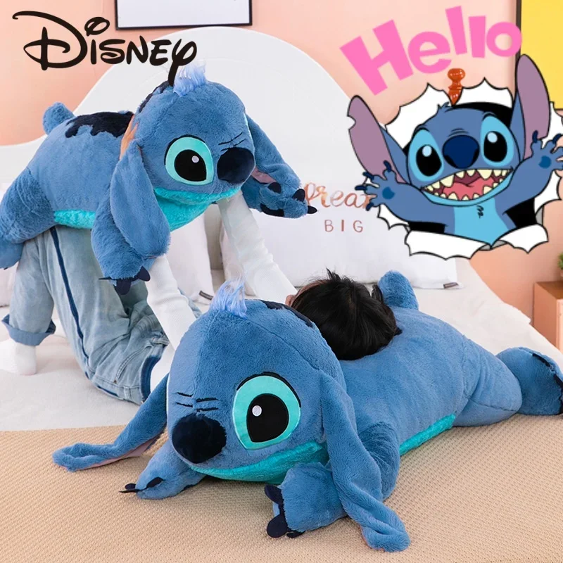 

Disney Lilo&Stitch Plush Toys Giant Size Lilo&Stitch Stuffed Doll Cartoon Couple Sleeping Pillow Soft Material Christmas Gifts