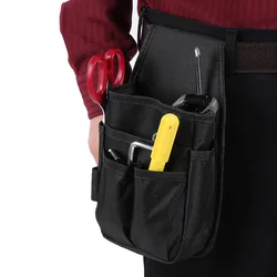 Portable Electrician Tool Waist Bag with Multiple Pockets Hardware Tools Pouch Bag