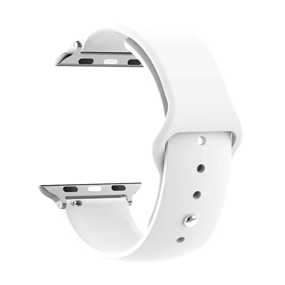 Correa de silicona para Apple Watch, banda de 44mm, 45mm, 49mm, 41mm, 40mm, 38mm, 42mm, Series Se iWatch 9, 8, 7, 6, 5, 3, Ultra 2