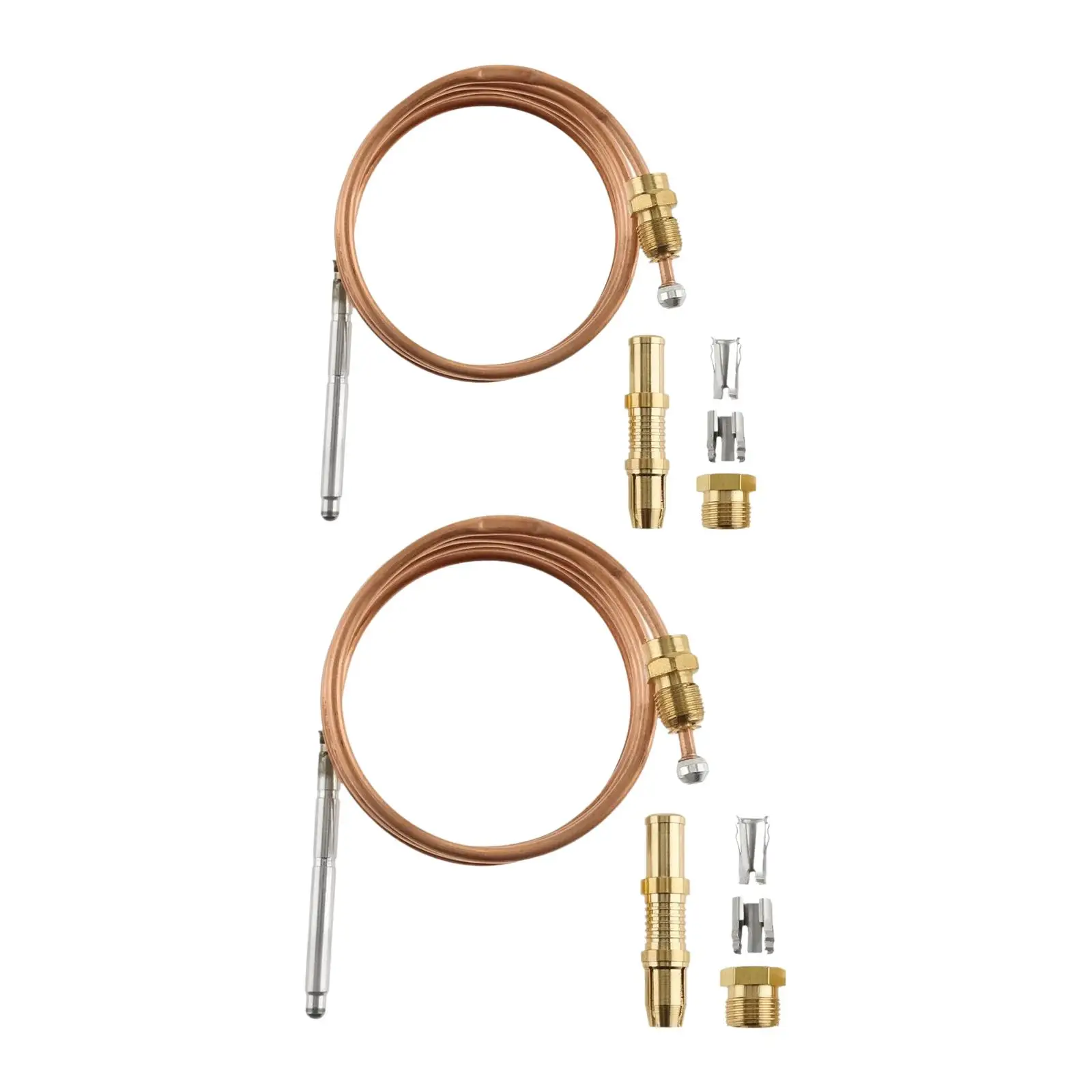 Thermocouple Spare Parts Sturdy Accessories Easy Installation Copper for Gas Furnaces Boilers Water Heaters Home Fire Places