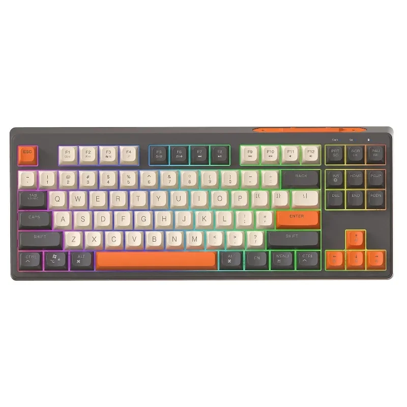 M87 wireless bluetooth dual-mode mechanical feel keyboard game e-sports office silent PBT ball cap keyboard and mouse