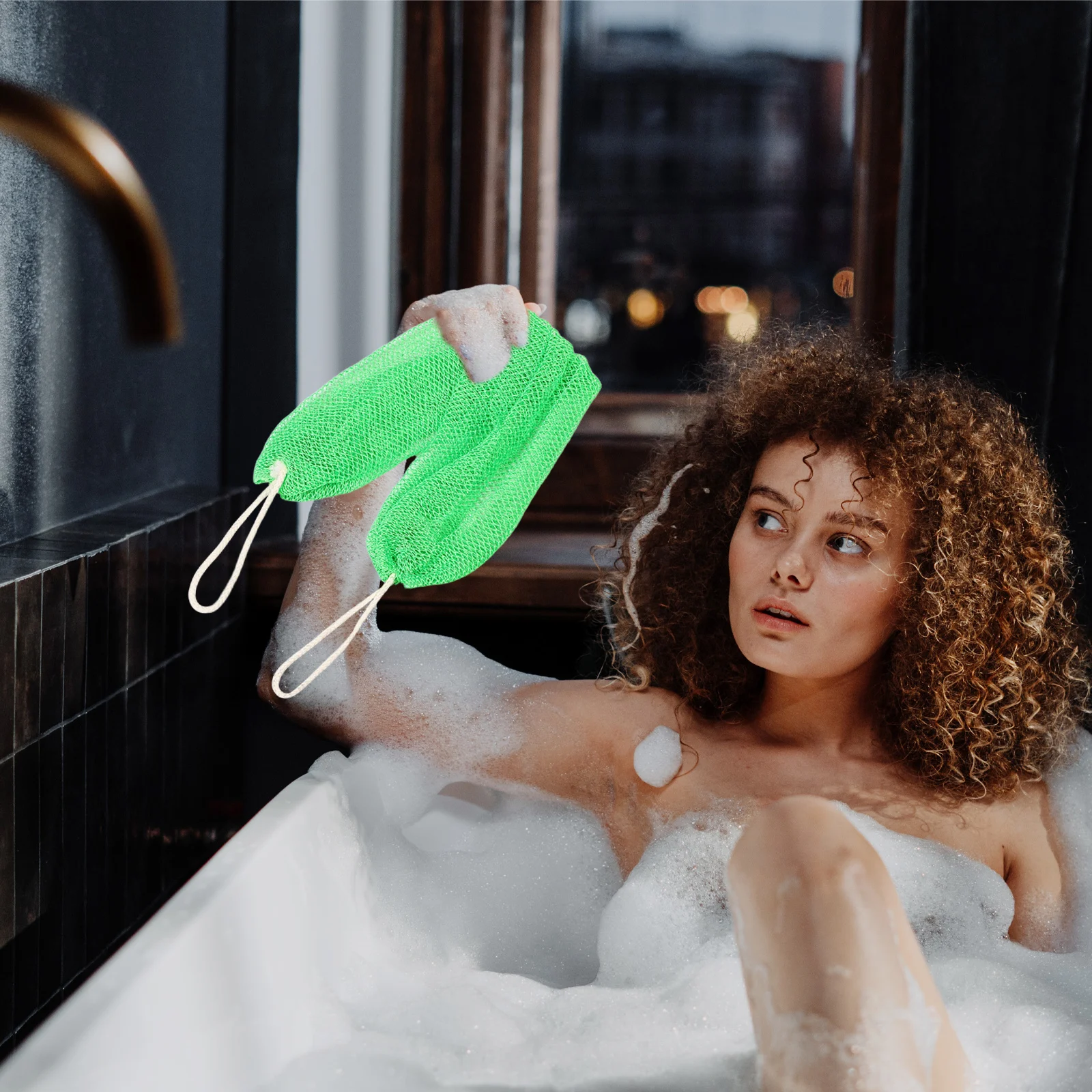 2 Pcs Exfoliating Bath Sponge African Net Cloth Ball/Bath Wipe/Bath Flower Nylon Bathing