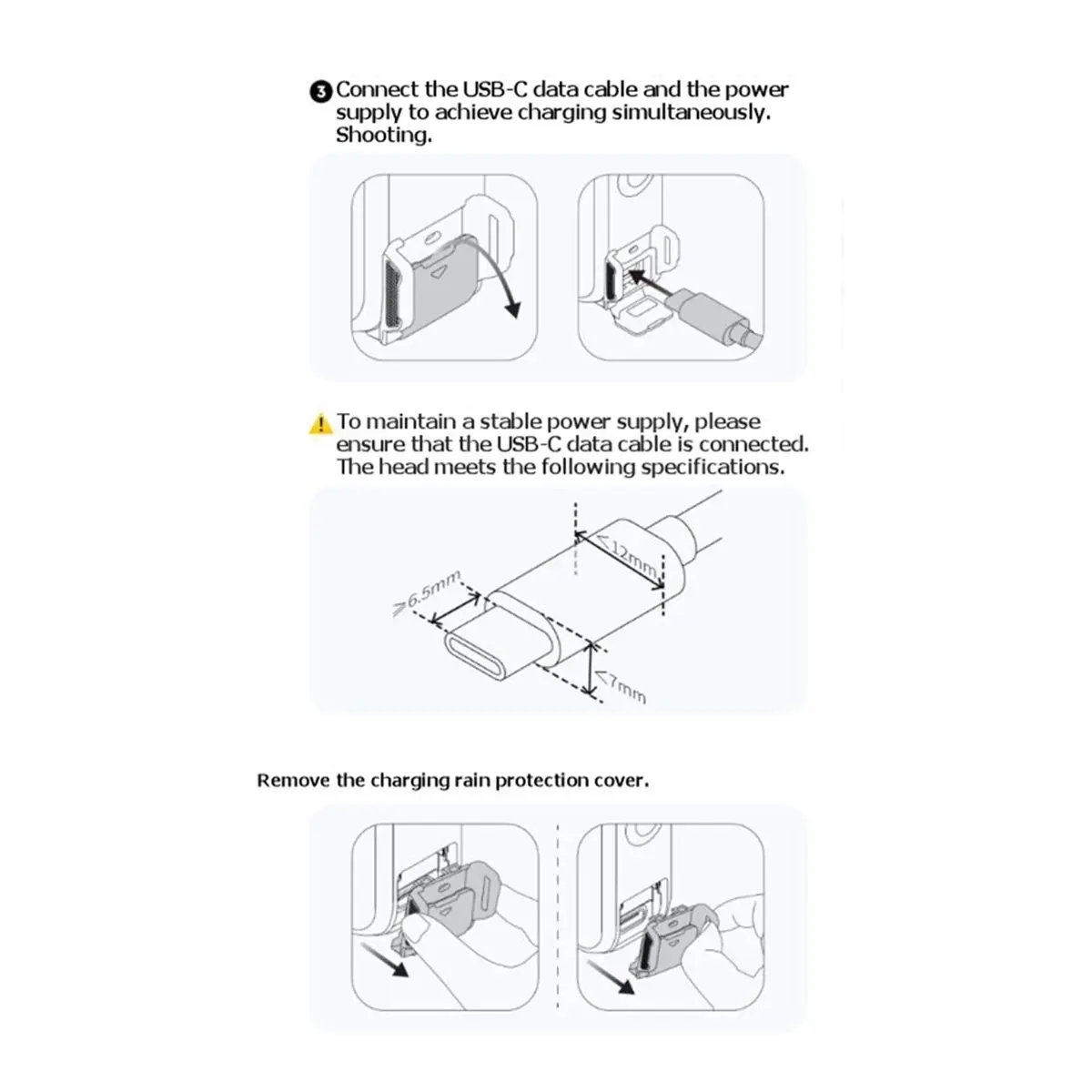 For X6 All-Weather USB Charging Cover for X6 Utility Frame Connects Quick Reader 512GB SSD