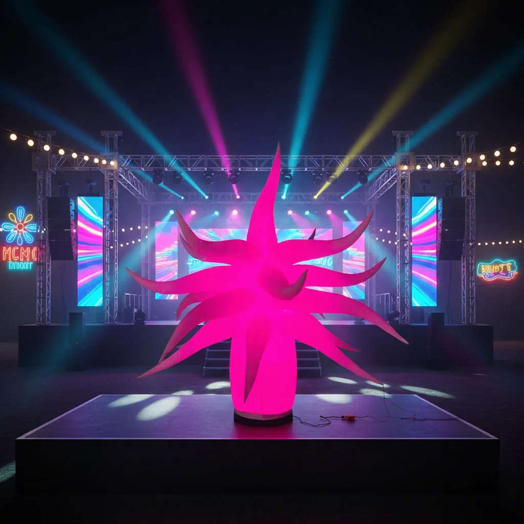 LED Signage Giant Inflatable Lighting Event Party Wedding Decoration LED Light up Air Column Advertising Inflatable Pillar