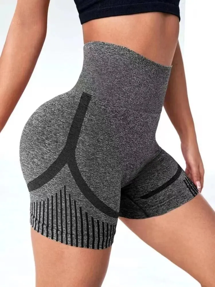 Women Yoga Shorts High Waist Workout Shorts Fitness Yoga Lift Butt Fitness Ladies Yoga Gym Running Short Pants Sportswear