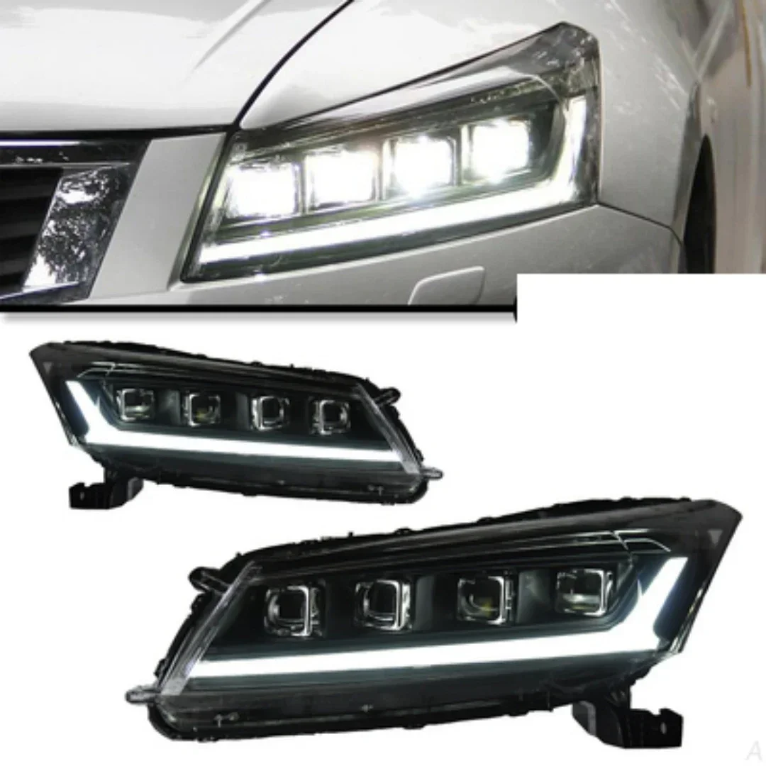 

Car Body Kit Led Headlight for Honda Accord G8 8th 2008-12 convert Lens Turn signal clearance lamp Auto Accessories