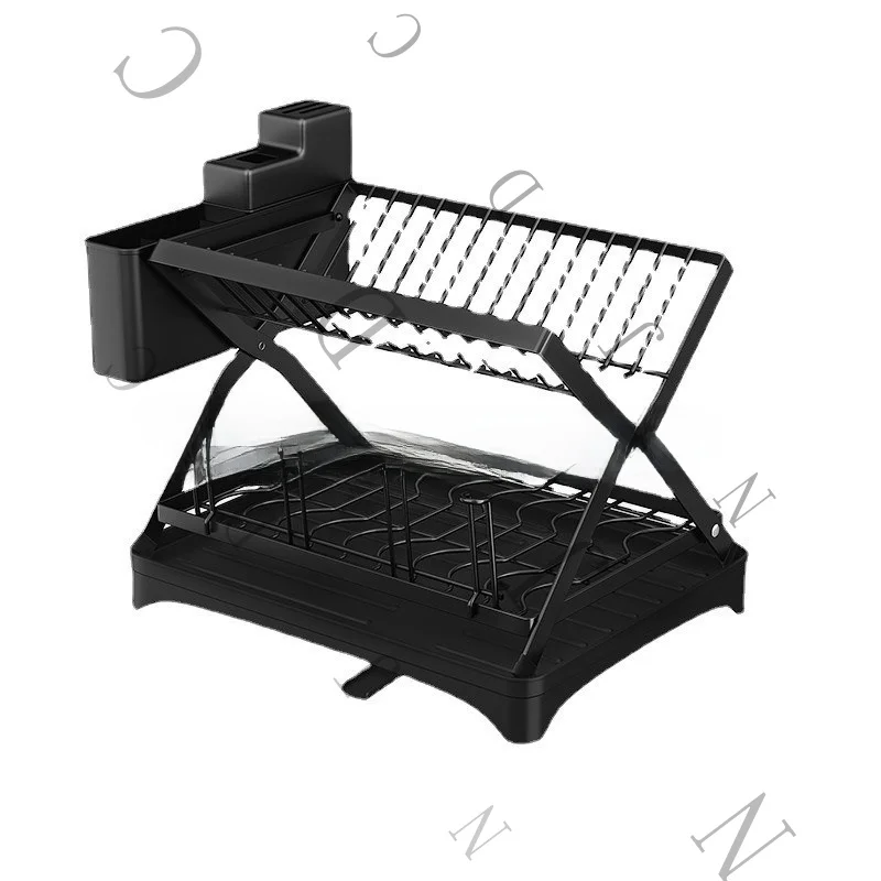 

Бытовая многофункциональная полка для посуды для хранения на кухне, посуда X-типа