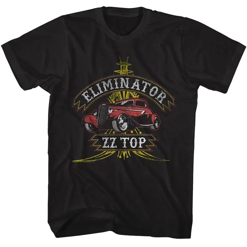 ZZ Top Eliminator Black Adult Classic T-Shirt