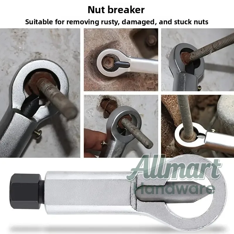 Damaged Nut Breaking Machine,Labor-Saving Rusty Seized Nut Splitter,Stripped Nut Professional Removal Hand Tool