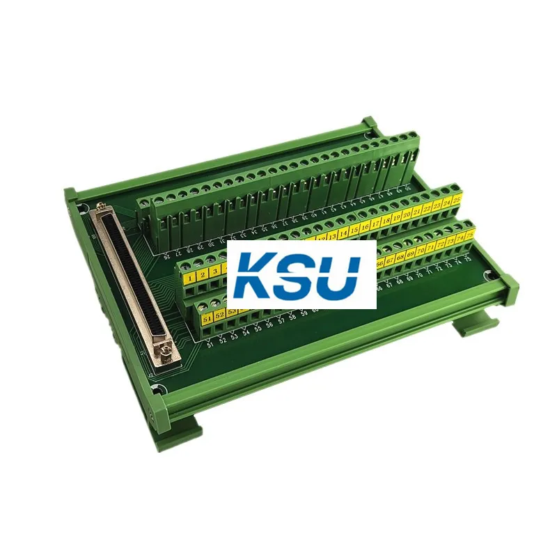 SCSI100P-A SCSI-100 Female port SCSI-100F-DB-C slot acquisition card Terminal Block Breakout Board Adapter DIN Rail Mounting