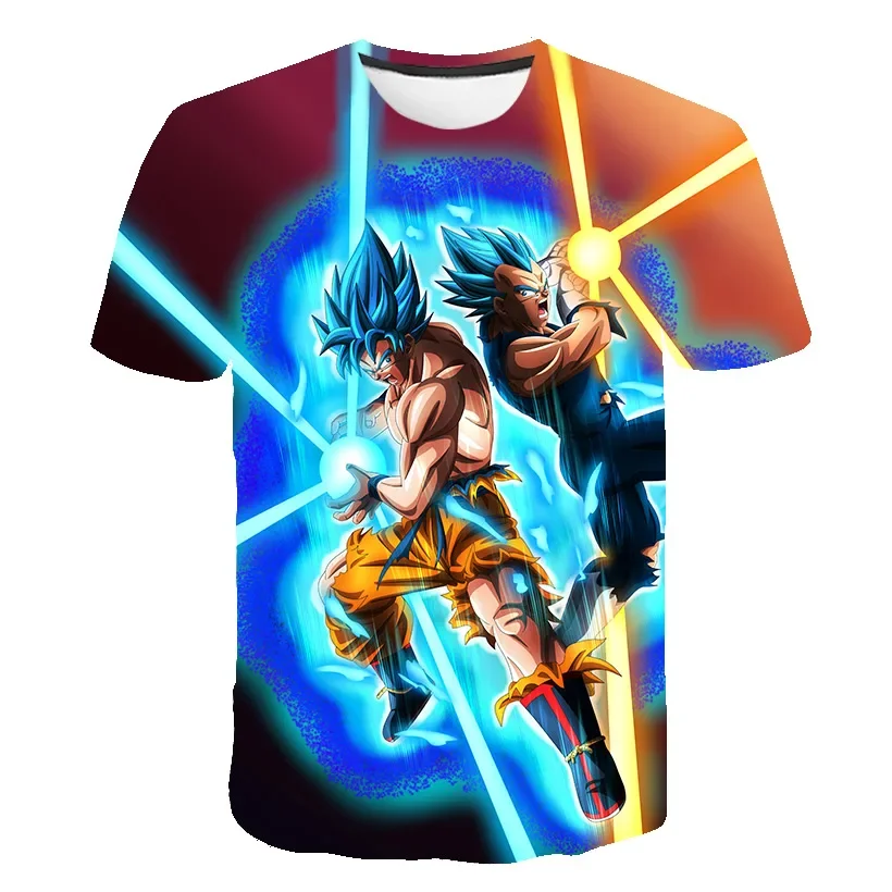 Kids Dragon Ball T Shirt Boy Tops Tee Anime Figures Son Goku Vegeta T-shirt Boys T-shirts Men Women Clothes Summer Short Sleeve