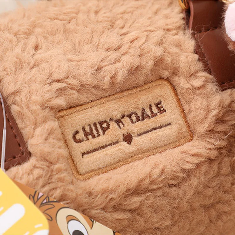 Disney Chip \'n\' Dale Leather Handheld Shoulder Bag Lotso Plush Doll Pendant Mini Pillow Bag Boston Carrying Crossbody