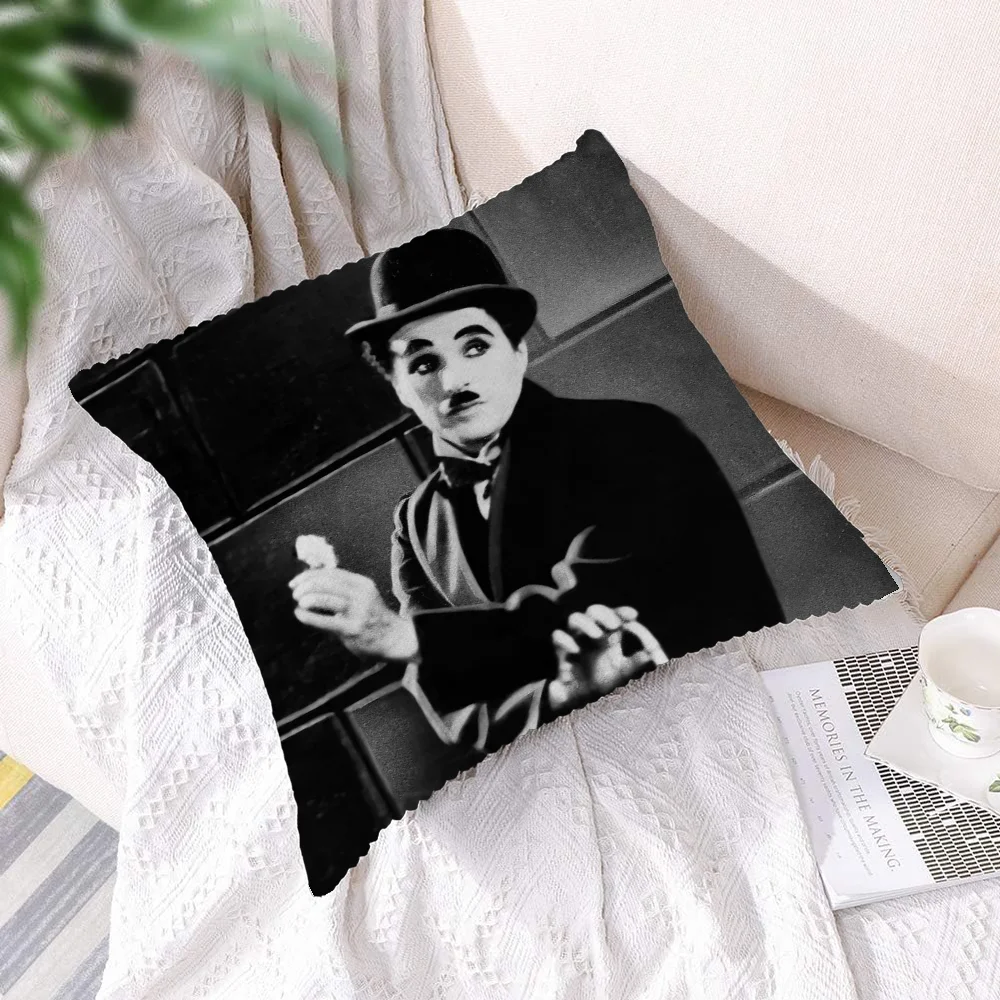 Decorative Pillows for Sofa Cushions Cover Charlie Chaplin Home and Decoration Throw Pillow Covers Personalized Gifts Cushion