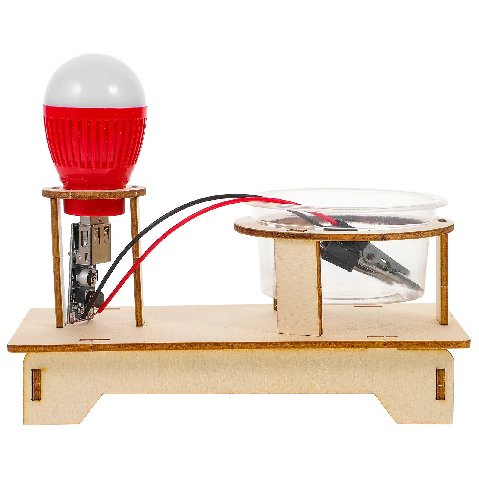 

1 Set Brine Conduction Electric Lamp Experiment Kit Physics Teaching Material for School Science DIY Electronic Experiment