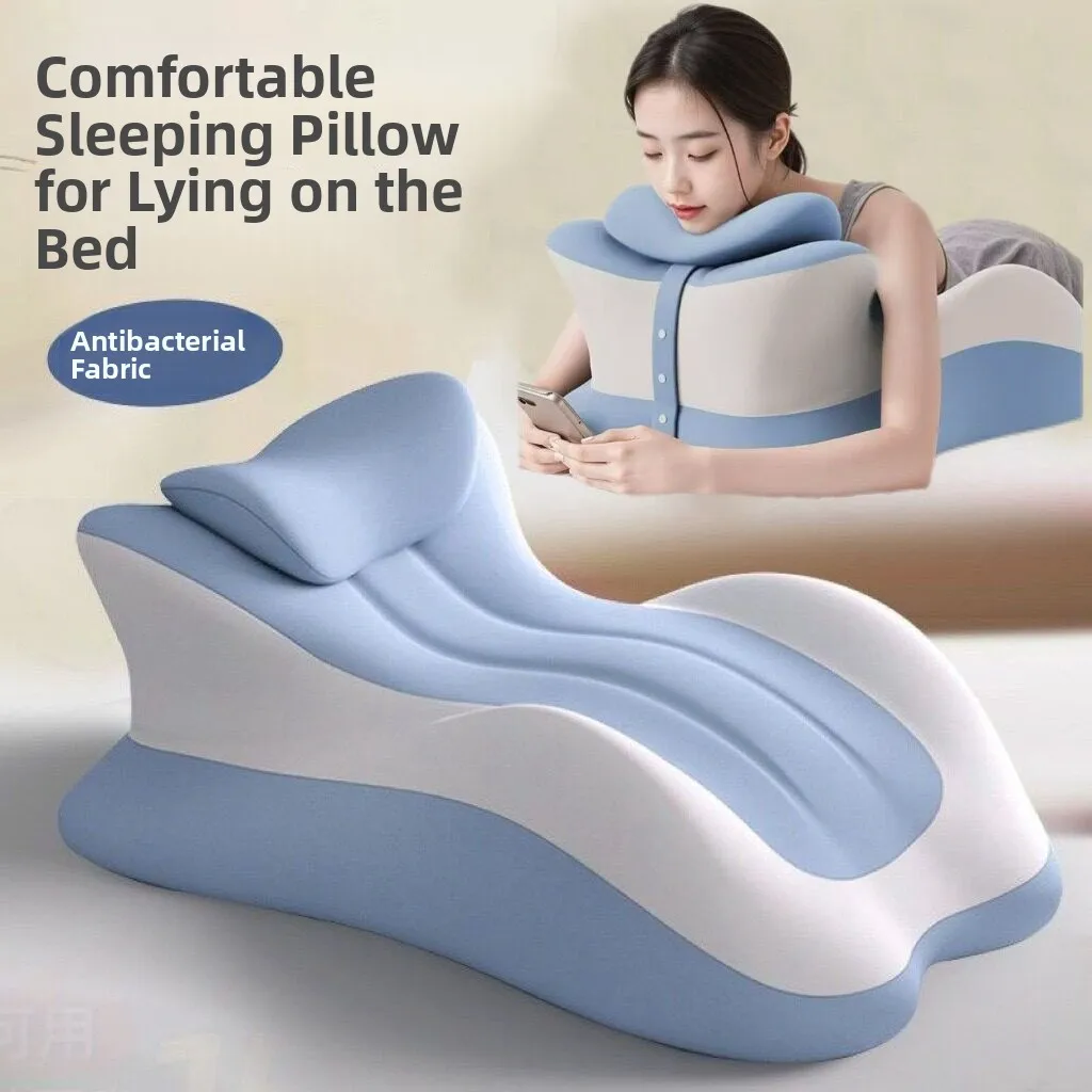 Soft Pillow for Bedtime Reading And Phone Play Multi-Functional Rest Pillow Cloud Shape Polyester Fiber Universal Use