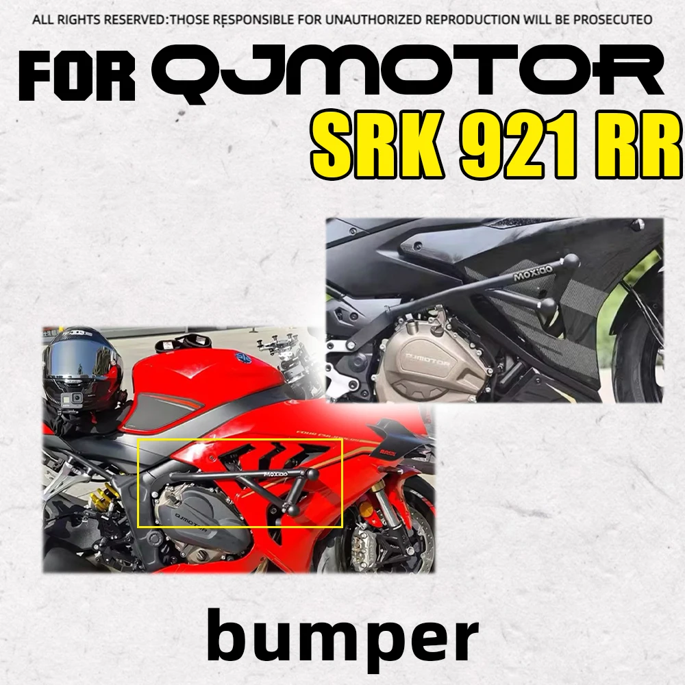 Motorcycle Crash Bar Bumper Guard Fit QJMOTOR SRK921 RR 800RS, 600, 600RS  Protective Mod Parts