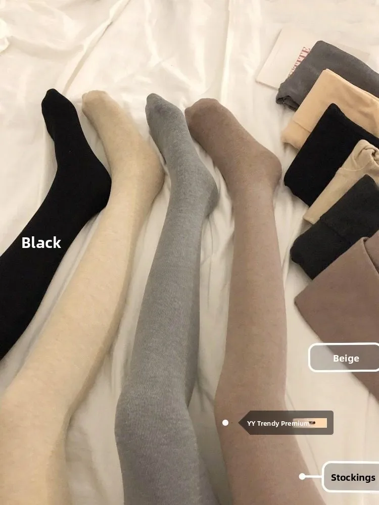 

Korean Sle Winter Fce Lined Women's Leggings Inner Wear Tight Fit Sos Bla Long Pants Casual Polyester Fiber Underwear