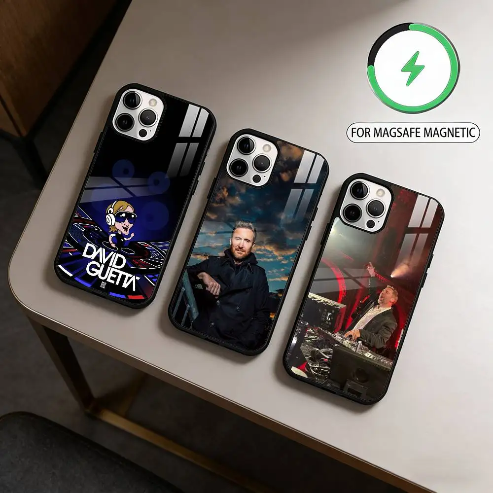

DJ D-David G-Guetta Magnetic For Magsafe Wireless Charging Phone Case For iPhone17,16,15,14,13,12,11 Plus,Pro Max