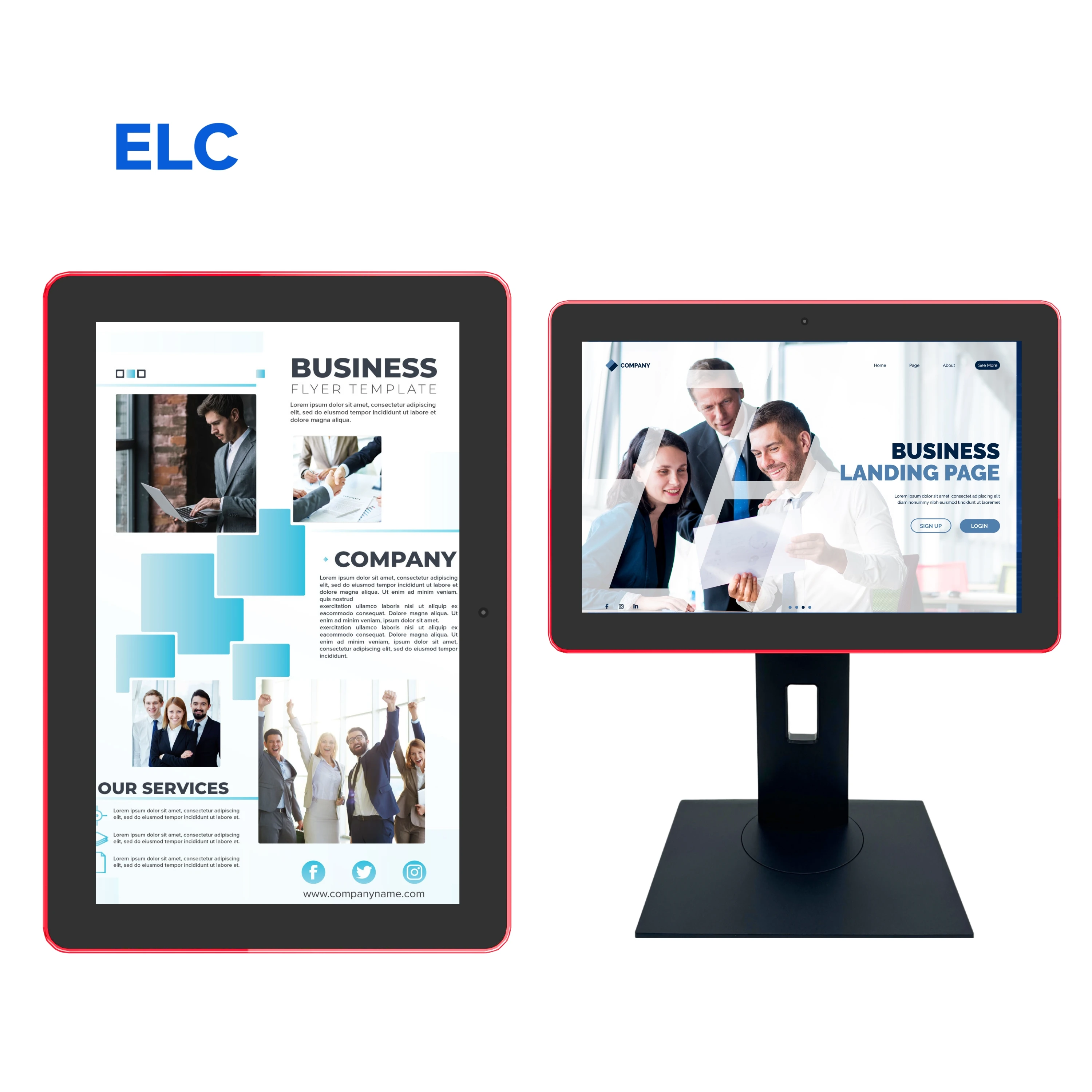 

10.1 Inch Android Smart Digital Signage Display Advertising Tablet Touch Screen Wall/Desktop Tablet Optional Stand For Subway