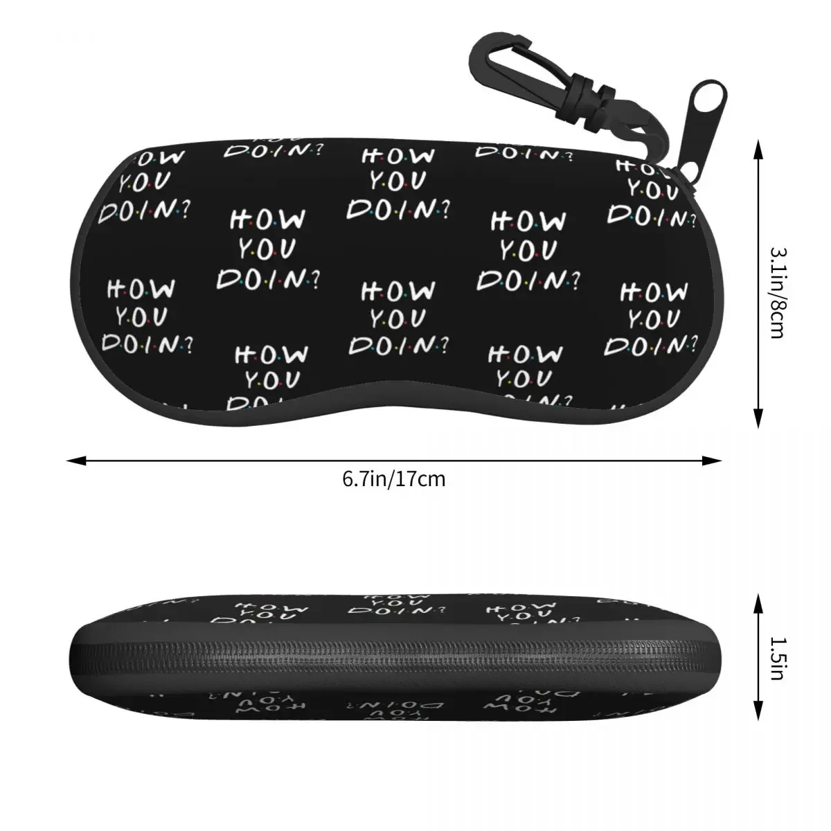 Friends Tv Show How You Doin Shell Eyeglasses Protector Cases Cool Sunglass Case Funny Quote Glasses Pouch