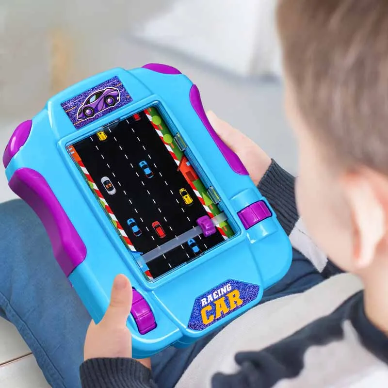 Children\'s Racing Car Breakthrough Adventure Handheld Game Machine Toy Puzzle Simulation Driving Desktop Game Toy For Boys Gifts